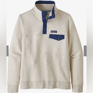 Patagonia quilted pullover, cream, Large